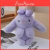 Animal Bunny Stuffed With Bow Keychain Pp Cotton Filling Key Chain