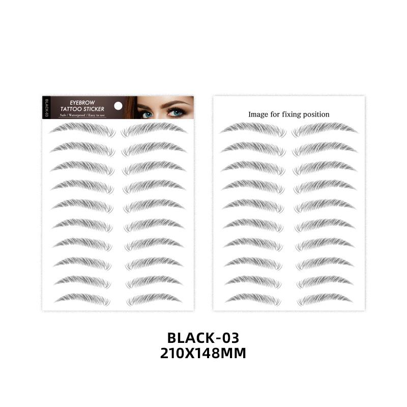 4D Imitation Ecological Eyebrows Natural Waterproof Lasting 4D Hair-like Eyebrow Tattoo Sticker Wate