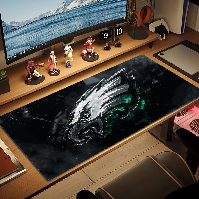 Philadelphia Eagles Print Cushion Non-slip Laptop Tablet Big Mousepad XXL Mat Mini PC Playmat With Lock edge