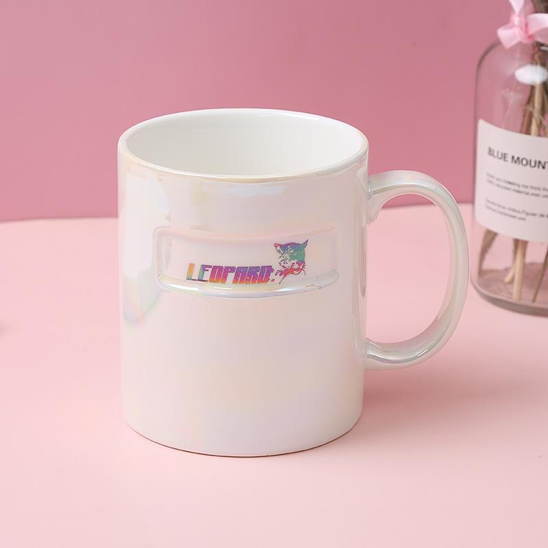 Light Luxury Creative Pearl Glaze Pearly Ceramic Cup Wedding Souvenir Gift Women's Mug Milk Coffee Cup