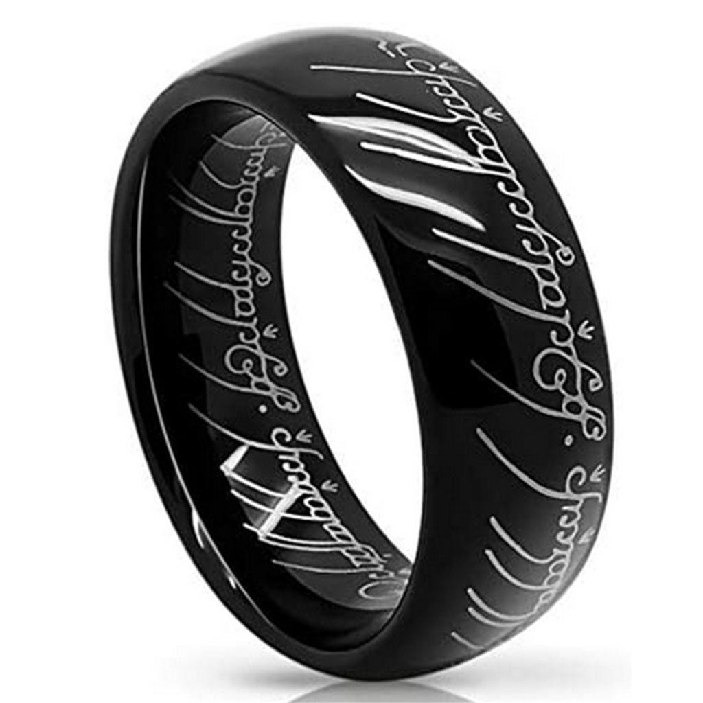 Кольцо со специальной буквой из титановой стали, периметр кольца из нержавеющей стали