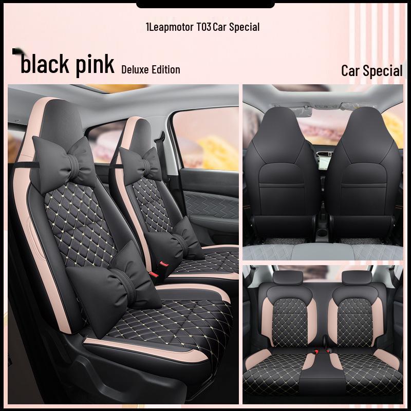 Fashion Leather Sports Seat Cover for Leapmotor T03 - All-Season Cushion