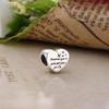 925 Silver Heart Series Four Leaf Clover Charms DIY Bracelet Necklace Jewelry Gift for Women Sister Friendship