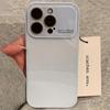 Crystal Glass Case For For Iphone 16 15 14 13 12 11 Pro Max 16Pro 16Promax  Plain Color Candy Bumper Glossy Cover
