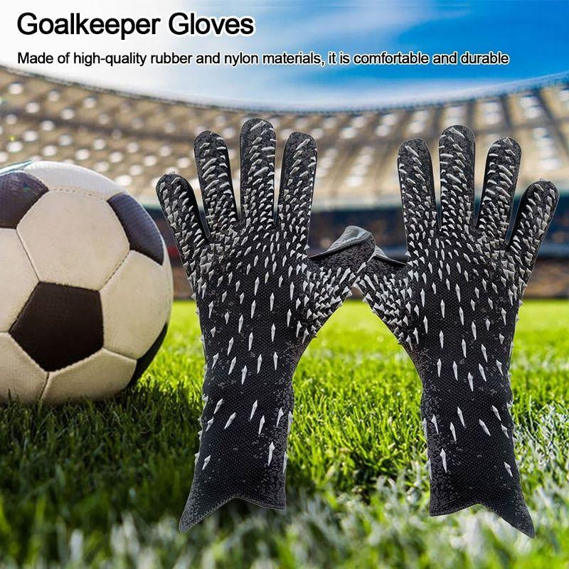 Latex Adults Teenager Thickened Soccer Goalie With Strong Grip Football Gloves Goalkeeper Gloves