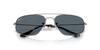 Ширина линзы 0RB3780 Солнцезащитные очки Ray-Ban, унисекс, оправа/оружейный металл, линза/кристально сине-серый, 63 мм,