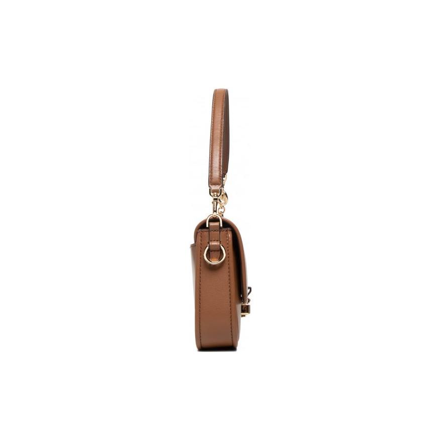 Michael Kors MK Bradshaw Французский Минимализм Однотонный Клапан Винтажная Кожаная Сумка Под Мышку Сумка-Багет Сумка на Плечо Женские сумки 30S1G2BL1L-LUGGAGE