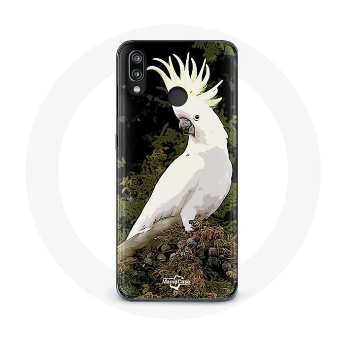 Case for Huawei P20 Lite - Cockatoos - Parrots - Soft - White - Protection