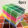 4/8 шт. Большие кухонные полотенца для посуды - Супермягкие, Высоко впитывающие, Быстросохнущие хлопковые полотенца ярких цветов для домашнего использования