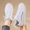 TUINANLE Белая обувь. Женская спортивная обувь из искусственной кожи. Кроссовки для скейтборда на плоской подошве.