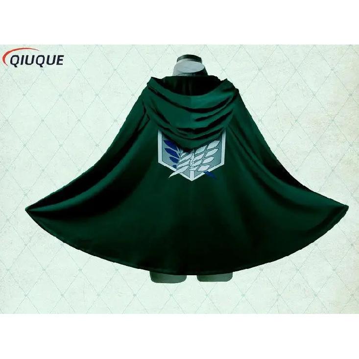 Eren Mikasa Cosplay Costume Anime Cloak Shingeki no Kyojin Scout Legion Printing Cape Jiyuu no Tsubasa