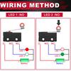 MKBKLLJY 12pcs Mini Micro Limit Switch AC 5A 125V 250V Roller Lever Arm Without