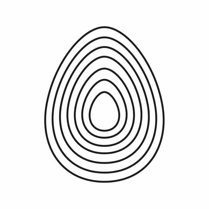 Cutting Die Set - Eggs - 3.2 To 12.3 Cm