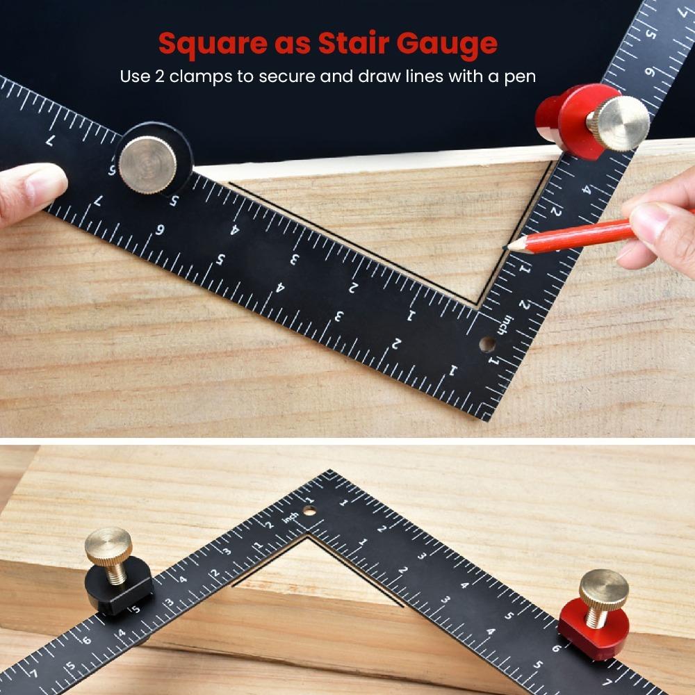 2 PCS Aluminum Alloy MFT Stops 19/20mm Auxiliary Clamp Non-Slip Bench Dogs for Woodworking