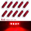 10pcs Marine Boat Waterproof 12V 24V 4 LED Lamp Cabin Deck Courtesy Light Stern Transom Lights Blue For Small Boat Sailboat 3