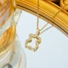 Hollow Bear Модное белое облегающее новое ожерелье для женщин, легкая роскошная подвеска на ключицу, цепочка
