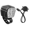 LED Bike Front Light Bicycle Light USB Charging with Horn Cycling Safety Flashlight 2 In 1 7 Light Modes Cycling Accessories