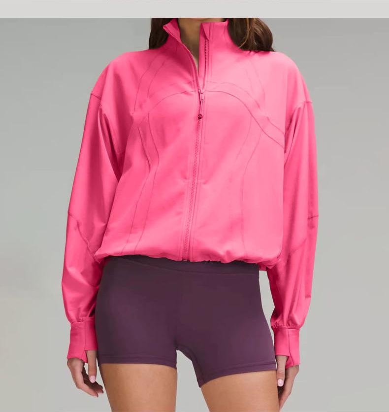 Женская осенняя ветрозащитная куртка с рукавами «летучая мышь» для занятий спортом на открытом воздухе и йоги