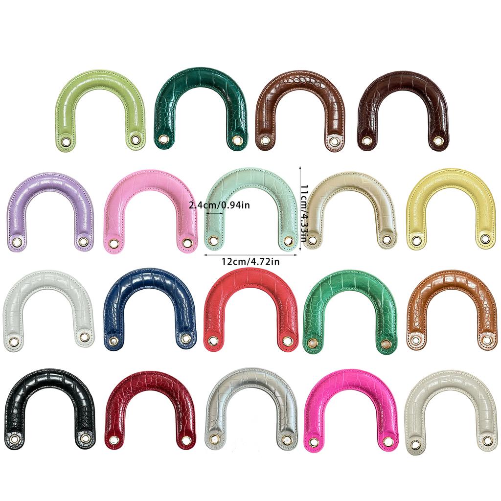 1 шт. Изогнутые ручки из ПУ кожи, эргономично разработанные для комфорта и стиля, для сумок ручной работы и повседневного использования