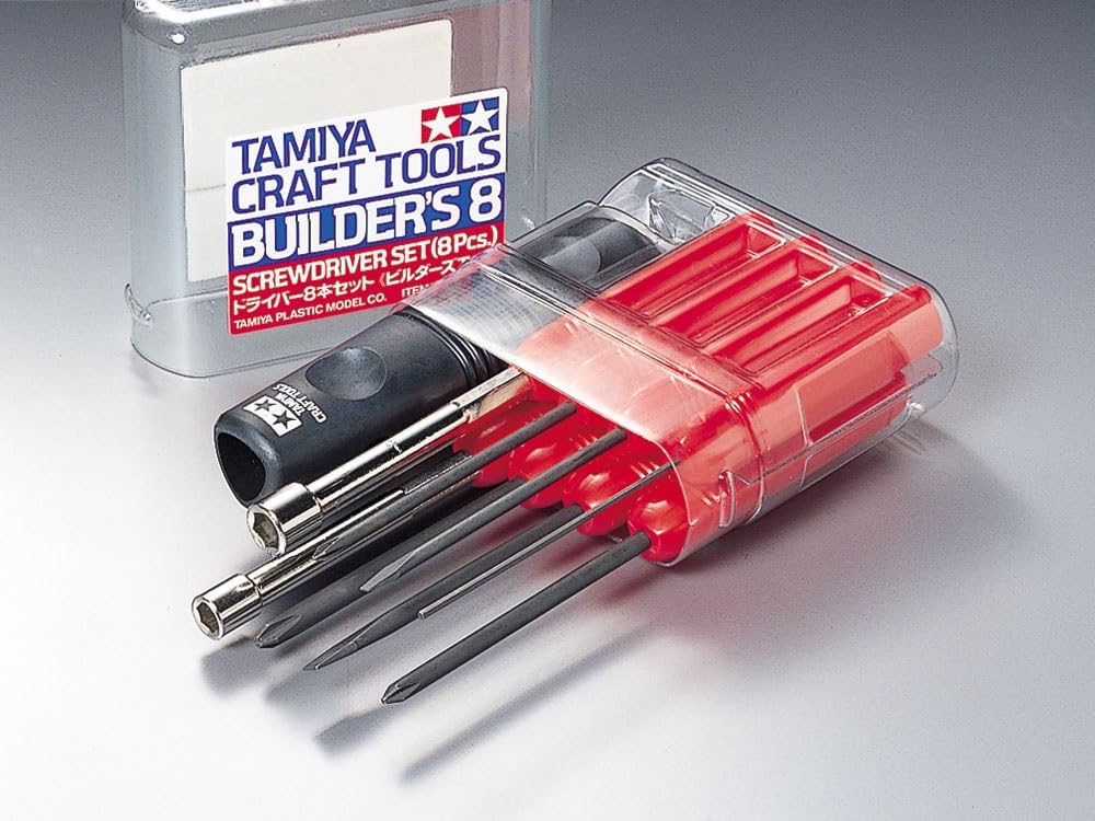 Серия инструментов для творчества Tamiya 23 Набор отверток из 8 штук для строителей Восемь пластиковых моделей Нет. (74023)