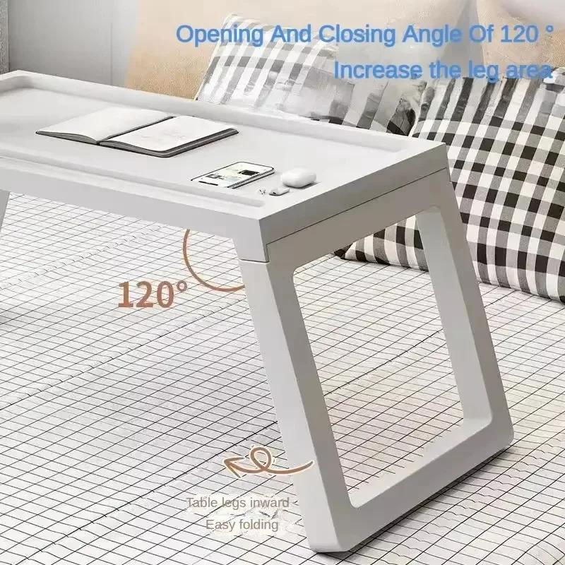 Простой стол-кровать, переносной столик для пикника, кемпинга, спальни, эркера, общежития, небольшой столик, кровать, ленивый столик, складной столик для ноутбука