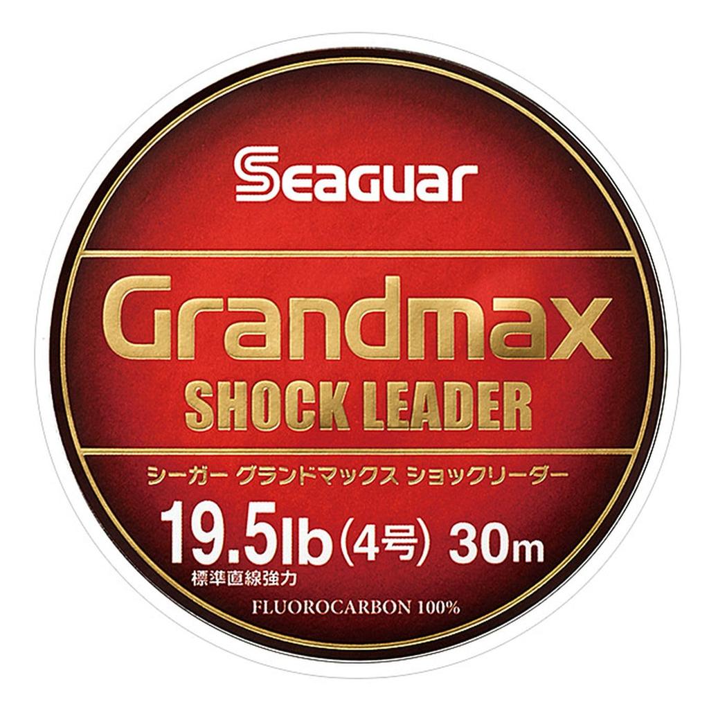 KUREHA Seaguar Grand Max Shock Leader, 25m, 32lb Fluorocarbon Fishing Line, Size 7, Clear
