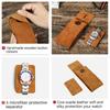 Handmade Genuine Leather Single Watch Bags for Men Retro Anti-Scratch Suede Leather Watch Case Women Watch Holders Soft Watch Storage Pouch