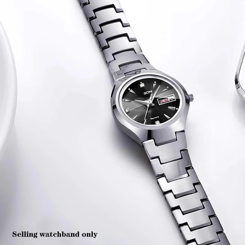 Solid Stainless Steel Watch Strap for Rado 6020 Series Tungsten Steel Watch Band Convex Notch Male Female Couple 22*11mm 15*7mm