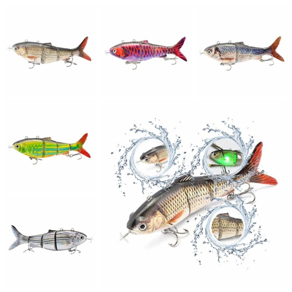 Bionic Fish Электрическая приманка Воблеры Автоматическая плавающая приманка Жесткая рыболовная приманка Крэнкбейт