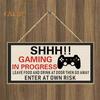 TDStore Wooden Hanging Plaque Sign Player Game Bedroom Gift Pendant Home Decoration