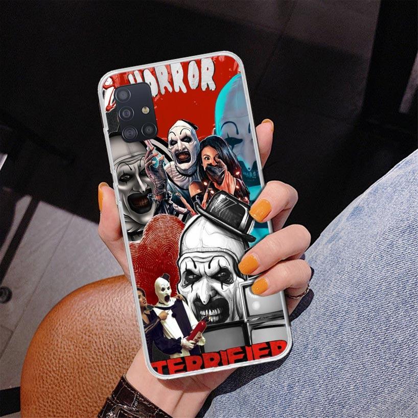 Чехол для телефона Ужастик Террифаер для Samsung Galaxy A52 A32 A22 A12 A51 A31 A50S A30S A20S A10S Note 20 Ultra 10 Plus S10 A72 A
