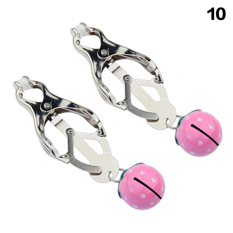 S-Adjustable Metal Nipple Clamps 1 Pair Breast Stimulation Role Play Bondage Sex Toys for Couples Adult Games Couple Restraint