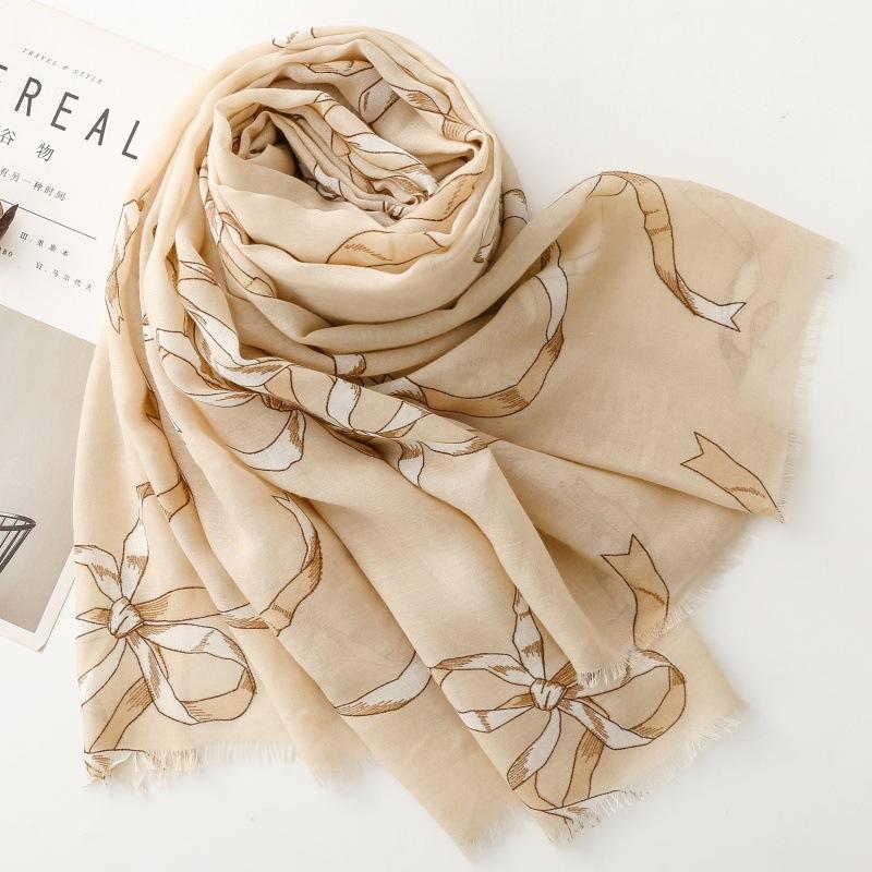 Simple Women Scarf Summer Beach Shawl Cotton Linen Feeling Tassel Pashmina Muslim Hijab Wrap Lady Viscose Scarf