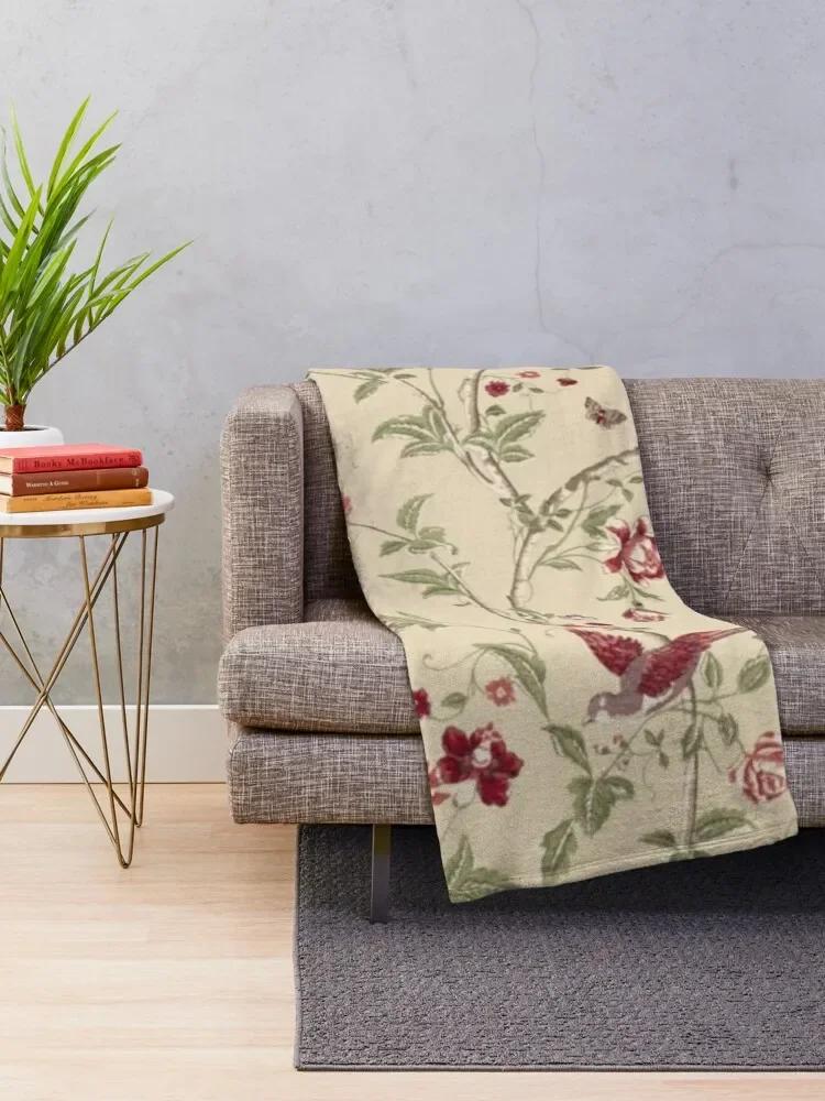 Laura Ashley цветы птицы Плед Роскошный Дизайнерский тяжелый для сна Одеяла