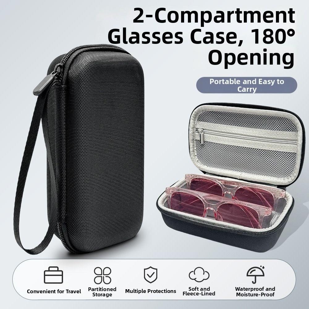 Mesh Zipper Pocket Glasses Storage Box EVA Eyewear Travel Case Spectacles Storage Bag Daily Use