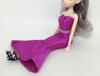 ALZEU Doll Dress 12 Inch Action Figure Female Outfit Dress-up (Dark Purple)