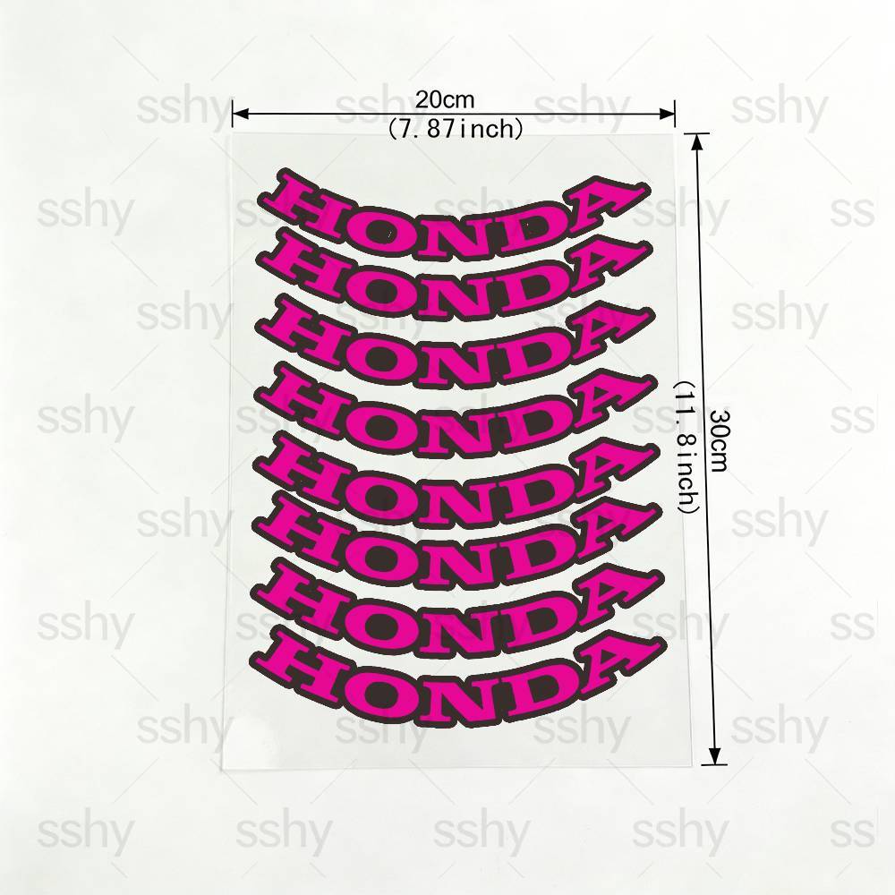 FIQ1 For Honda 18 colors Reflective motorcycle stickers, 3M safety warning at night in the dark scooter helmets