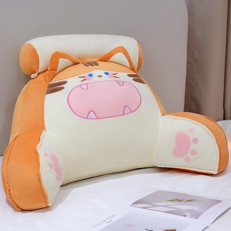Pillow Cartoon Bedhead Cat Waist Chair Sofa Tatami Lazy Pillow Plush Toy Home