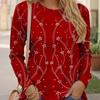 Women's T-shirts Autumn Long Sleeve T Shirt Tops O-Neck Regular Casual Loose O-neck Women Clothing Pullover
