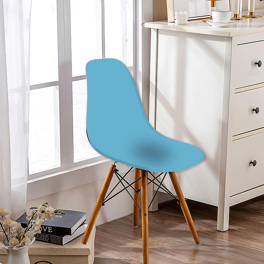 Эластичный чехол на стул-ракушку Чехол на стул Eames Чехол на стул Съемная защита сиденья Для кухни Офисов