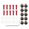 10Pcs/set M5 X 15mm Motorbike Windshield Fasterner Kit Fairing Screen Fasterners Auto Replacement Windscreen Nut Bolt Washer Screw Universal