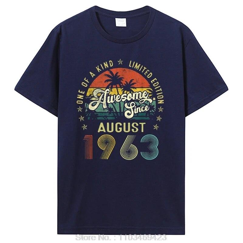 Потрясающая футболка с подарками на день рождения с 1963 года, футболка унисекс с графическим рисунком, хлопковые футболки, одежда 1963 года рождения