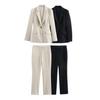 2025 Spring Women's Versatile Blazer & High-Waisted Pants Set