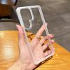 HD прозрачный акриловый чехол для Samsung Galaxy S25 S24 Ultra Plus металлическое кольцо для камеры силиконовый бампер броня противоударный жесткий чехол