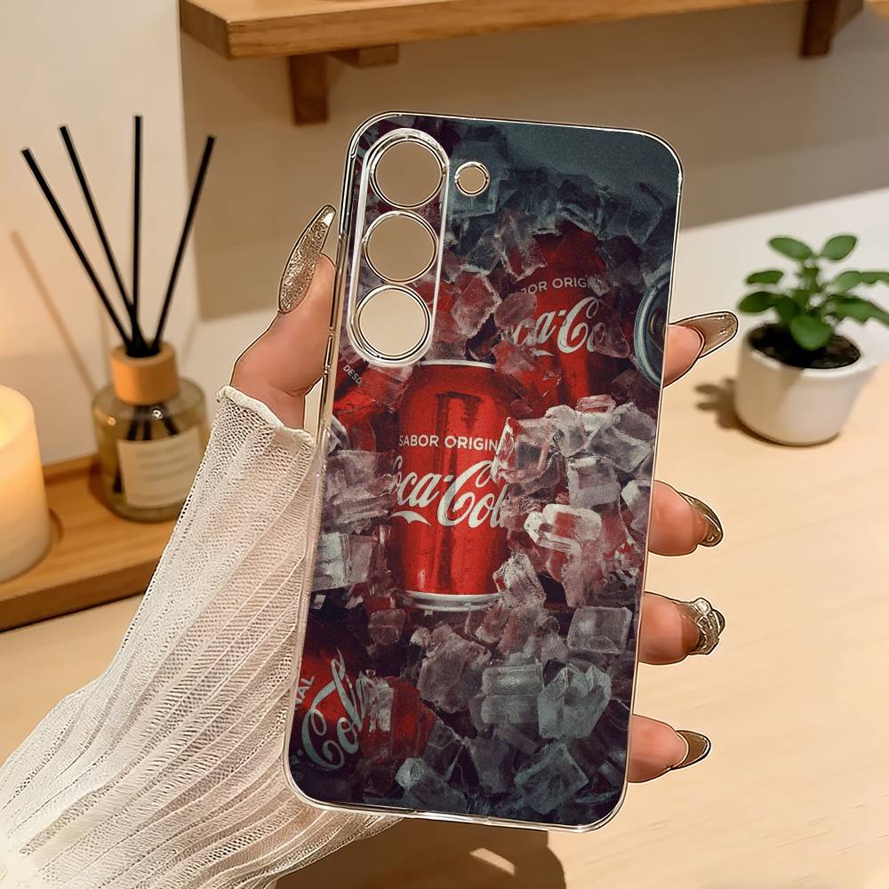 Горячий C-Coca C-Cola Винтажный Чехол для Телефона для Samsung Galaxy A71,A70,A52,A51,A40,A30 Прозрачная Крышка