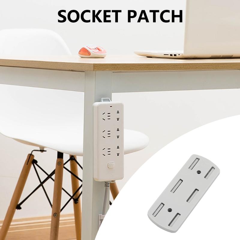 10pcs Wall Mounted Power Strips Brackets ABS Power Strips Support Power Strips Mounts Upgrades for Routers & Remote Storage