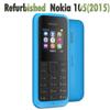 Восстановленный Nokia Оригинальный Nokia 105 (2015) Мобильный телефон с одной SIM-картой и двумя SIM-картами GSM 900/1800