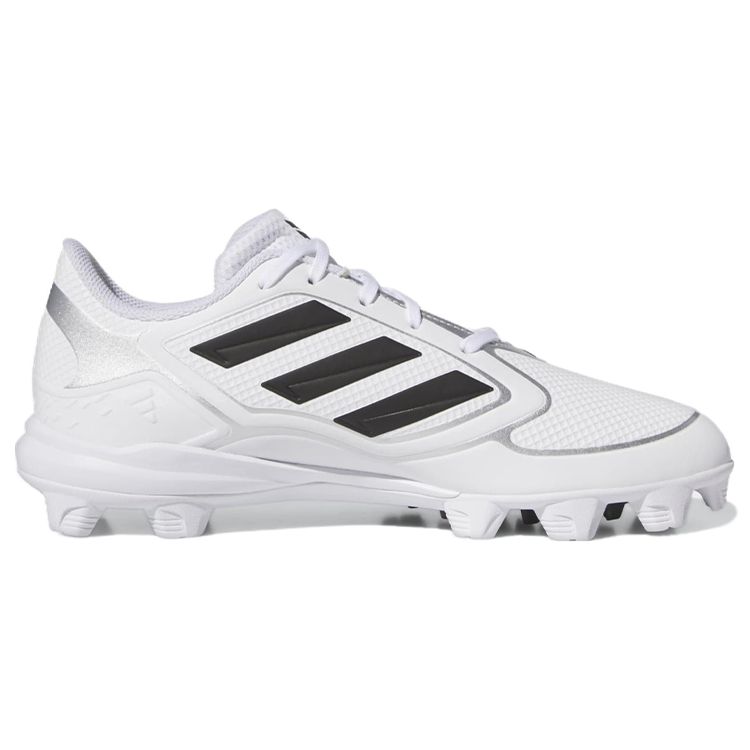 Adidas PureHustle 3 MD белые черные женские кроссовки Cloud-White Core-Black Silver-Metallic IG7139