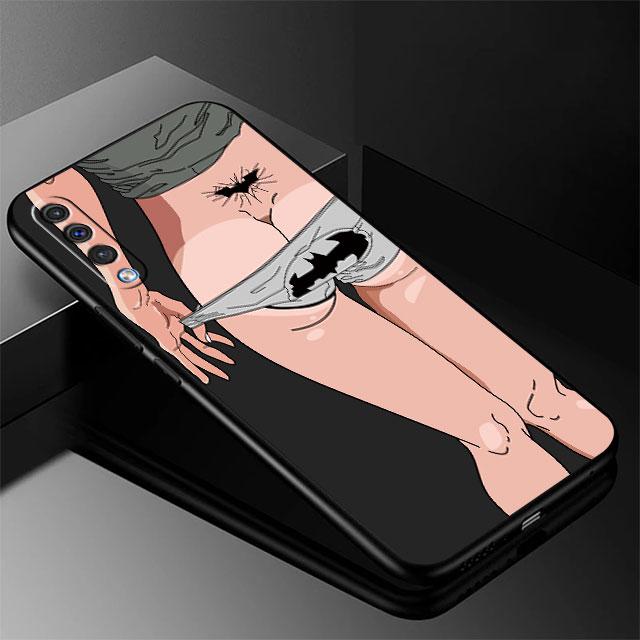 Сексуальный силиконовый чехол с узором в виде задницы для девочек, чехол для Samsung Galaxy A30 A10 A50 A70 A20 A51 A01 A04 A03 A71 A40 A20e A20s, черный