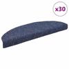 VidaXL Self-adhesive Stair Mats 30 Pieces 65 X 21 X 4 Cm Blue Semicircular Large 3365660